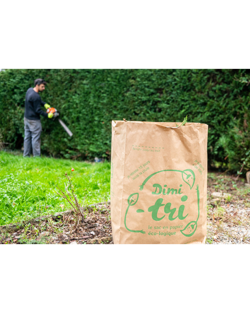 Sac compostable ultra-résistant pour déchets verts Dimi-tri - 100L